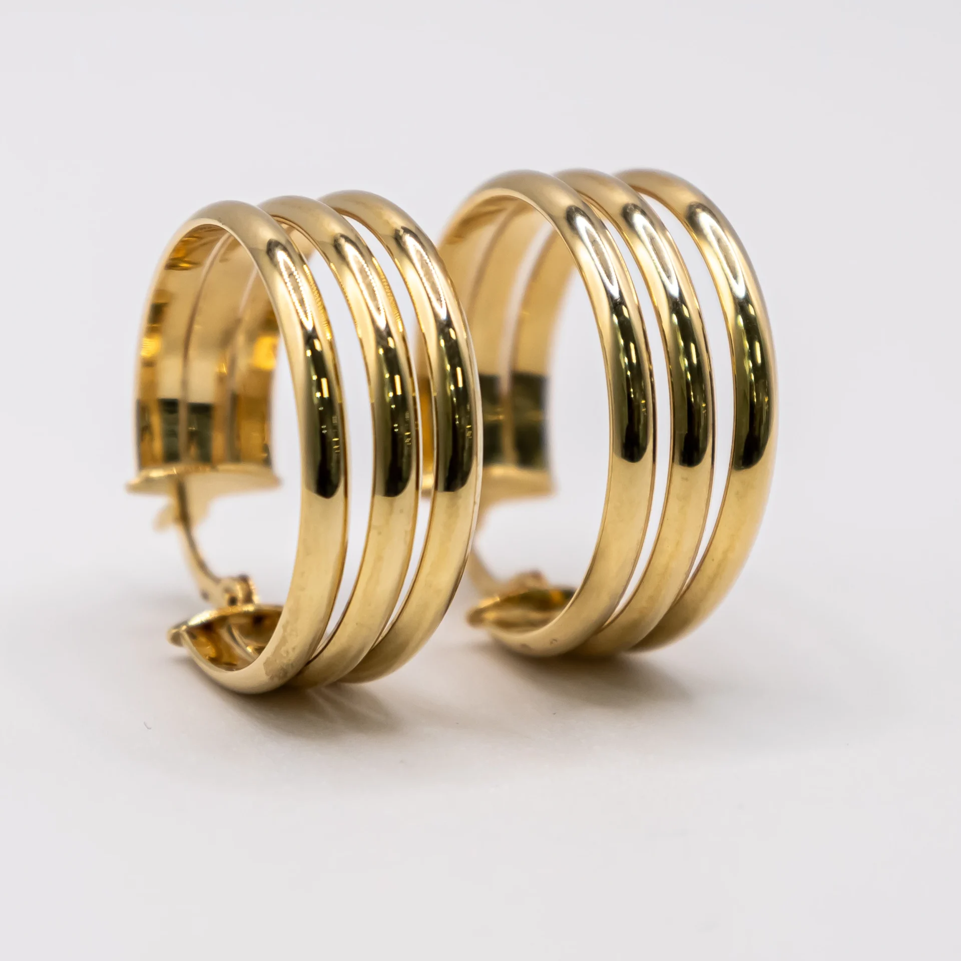 Argollas de Triple Aro 14k