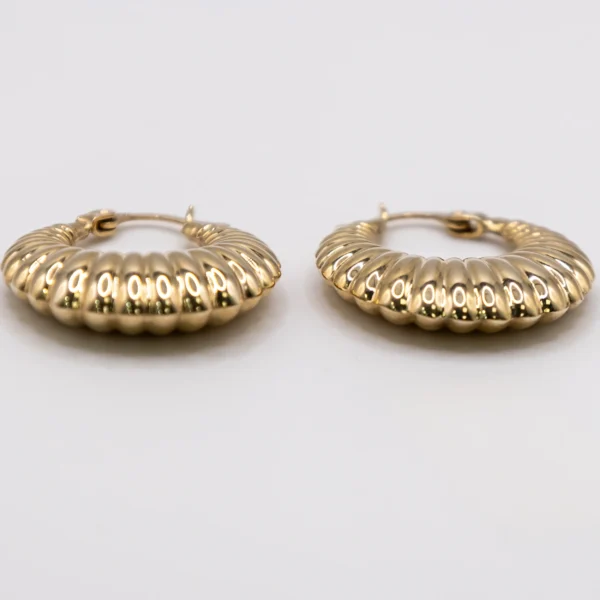 Argollas con Estilo Twisted Hoop - Imagen 2