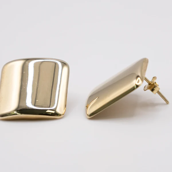Aretes con Diseño Cuadrados - Imagen 2