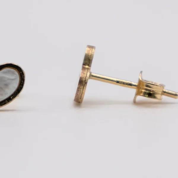 Aretes de Corazón y Nácar - Imagen 3