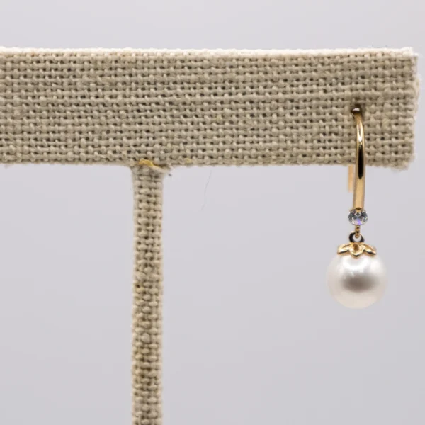 Aretes Colgantes con Imitación de Piedra y Zirconia - Imagen 3