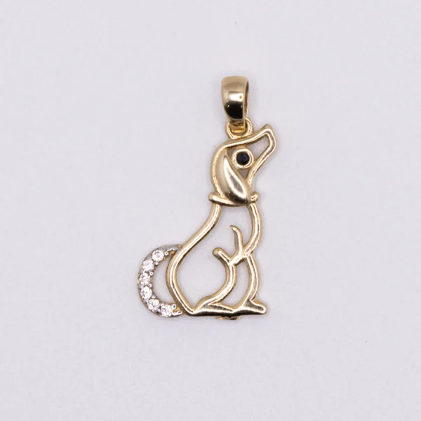 Dije de Perro, cola de zirconia