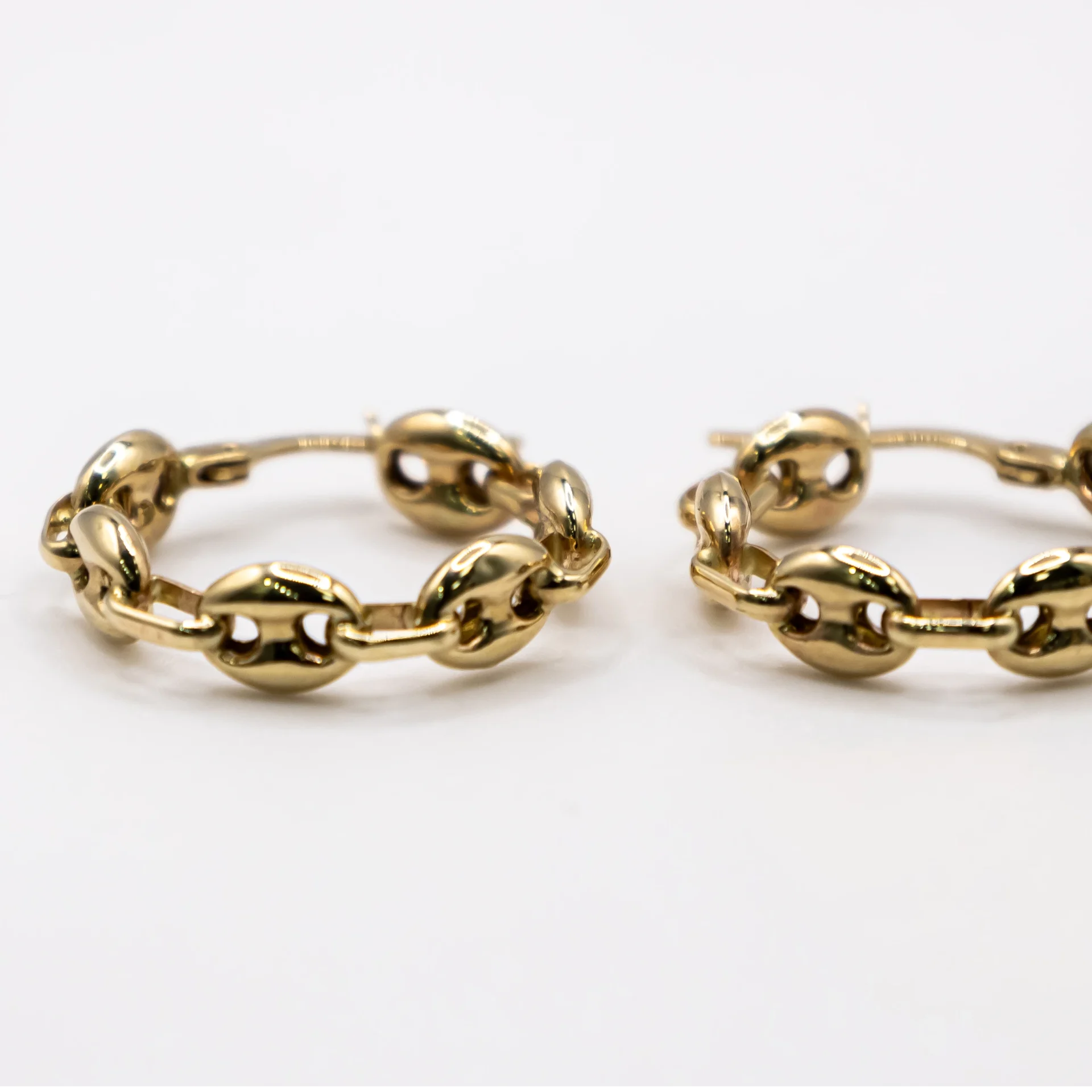 Argollas en cadeneta estilo gucci