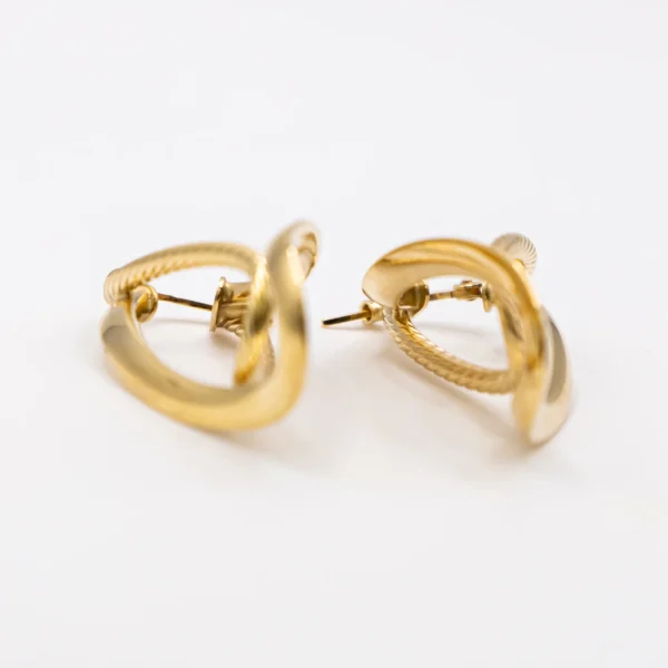 Argollas con Aros Alargados y Oblicuos - Imagen 2