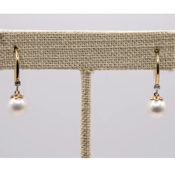 Aretes Colgantes con Imitación de Piedra y Zirconia - Imagen 4