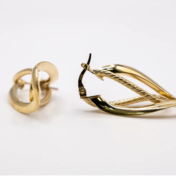 Argollas con Aros Alargados y Oblicuos - Imagen 4