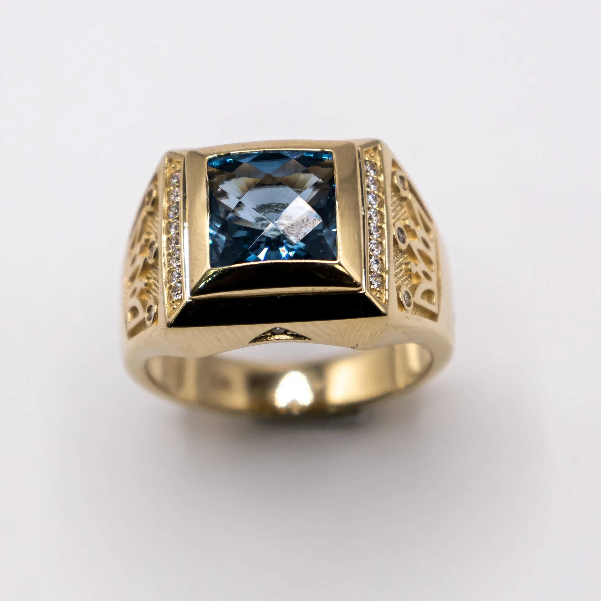 Anilo para Hombre, Corona Lateral