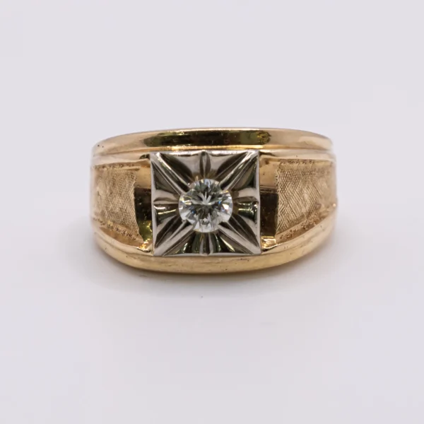 Anillo para Hombre, Centro Brillante - Imagen 4