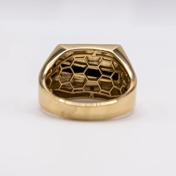 Anilo para Hombre, Abstracta con Piedra y Ónix - Imagen 4