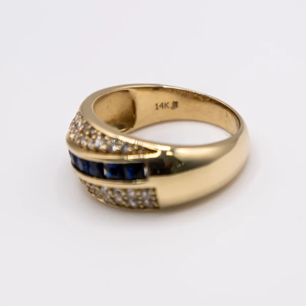 Anillo para Hombre, Color Zafiro Transversal - Imagen 5