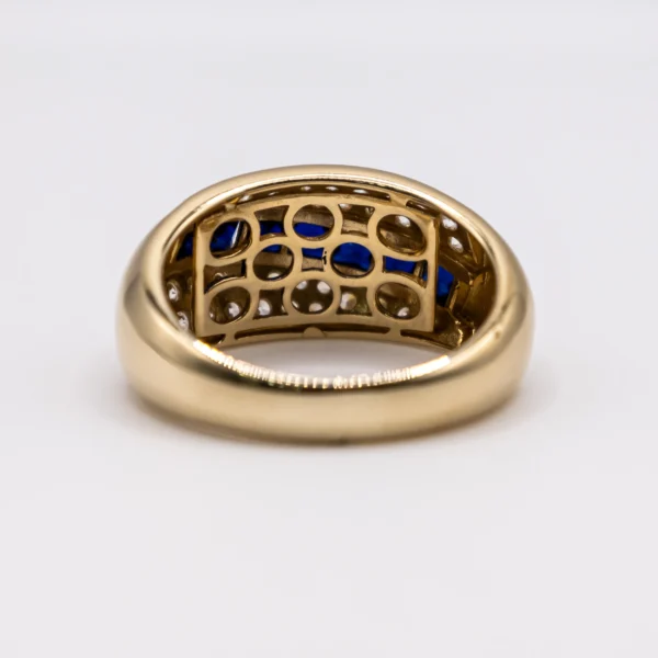 Anillo para Hombre, Color Zafiro Transversal - Imagen 4