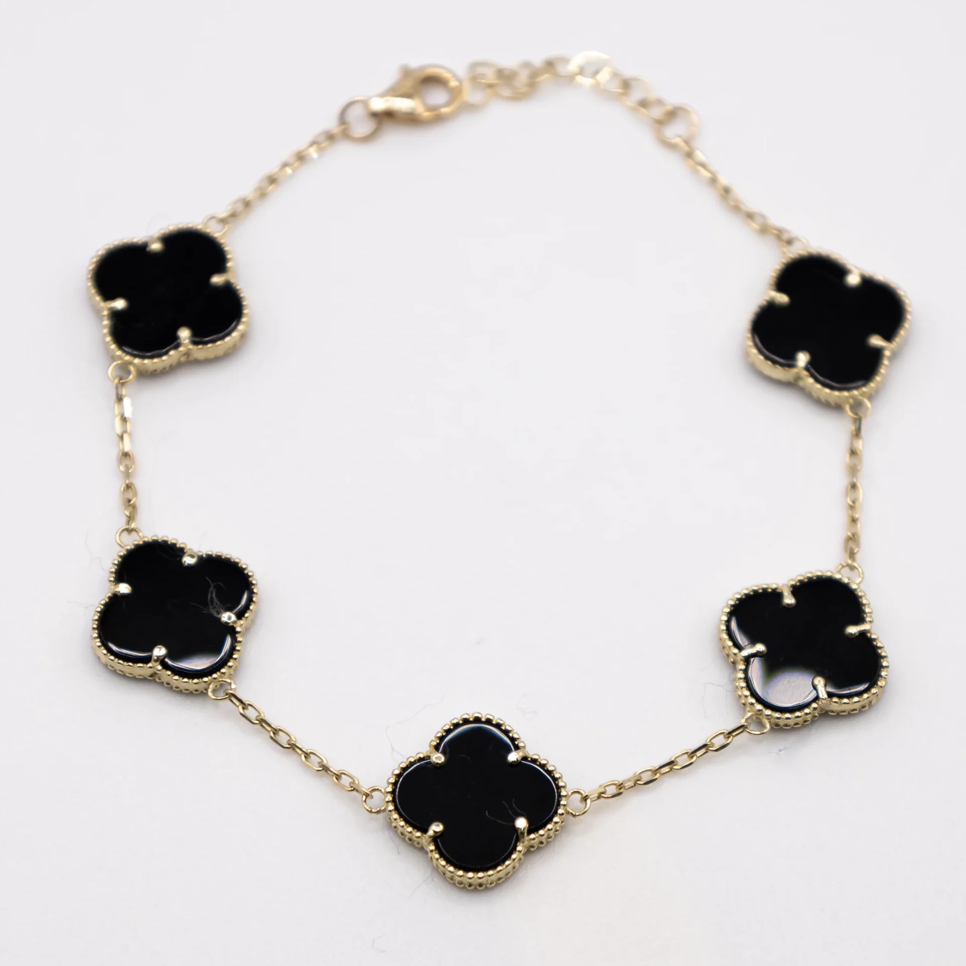 Pulso para Mujer, Estilo Van Cleef Negras Grandes