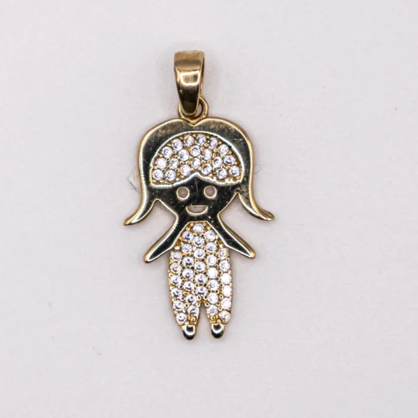 Dije de Niña con Zirconia