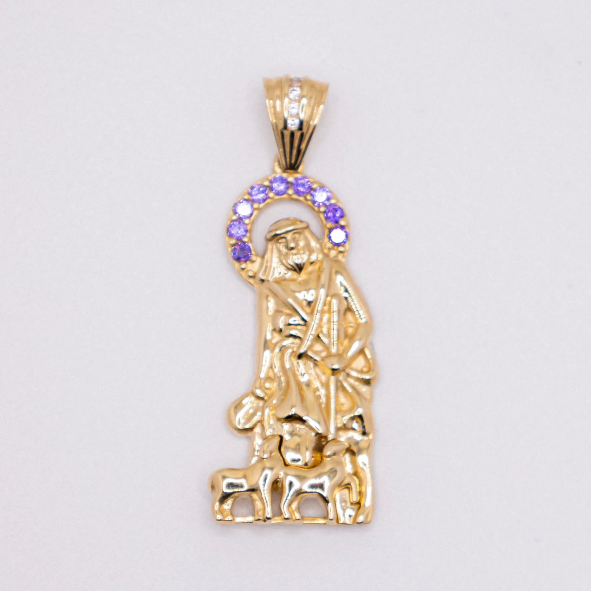 Dije de San Lazaro con Piedras