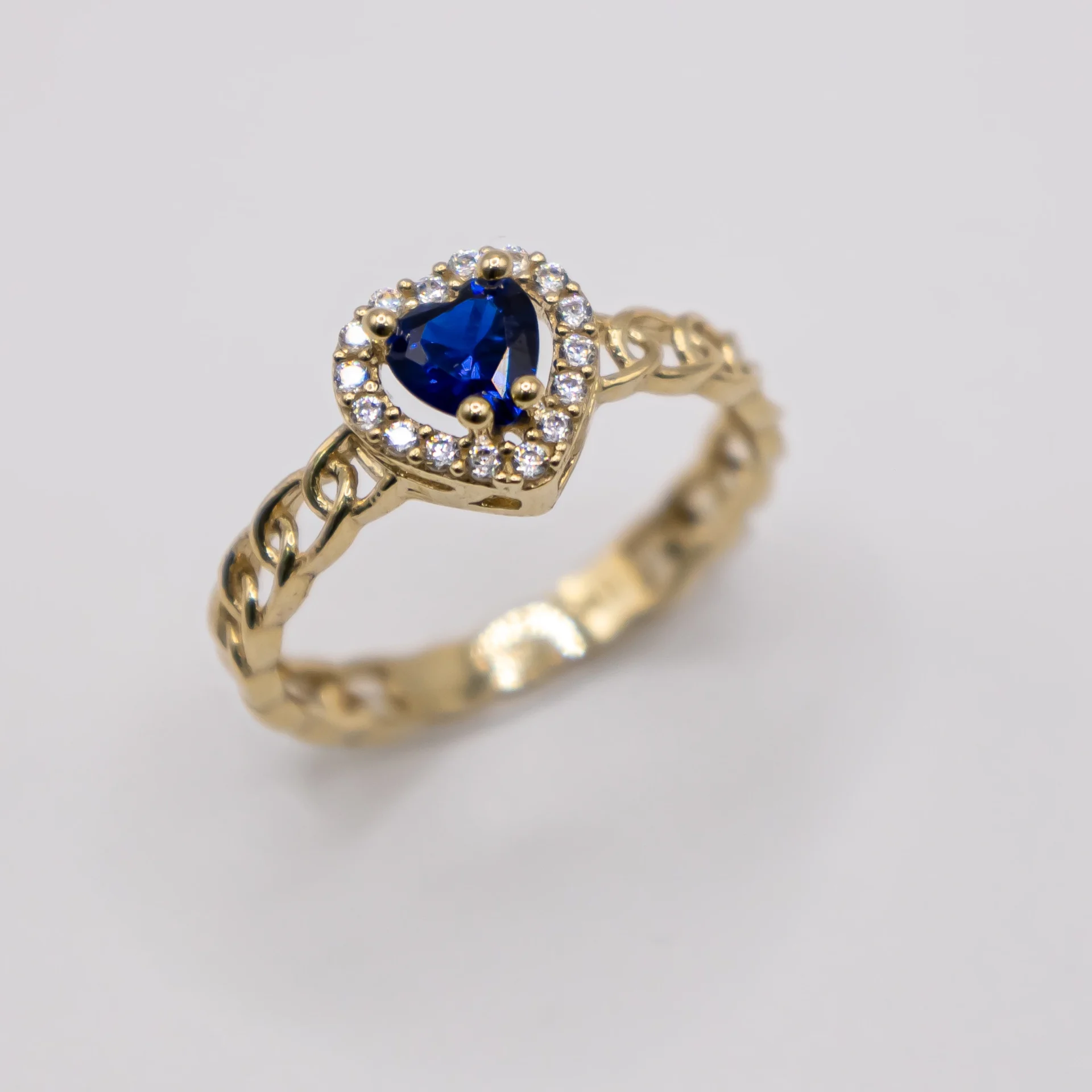 Anillo para Mujer, Corazón Azul