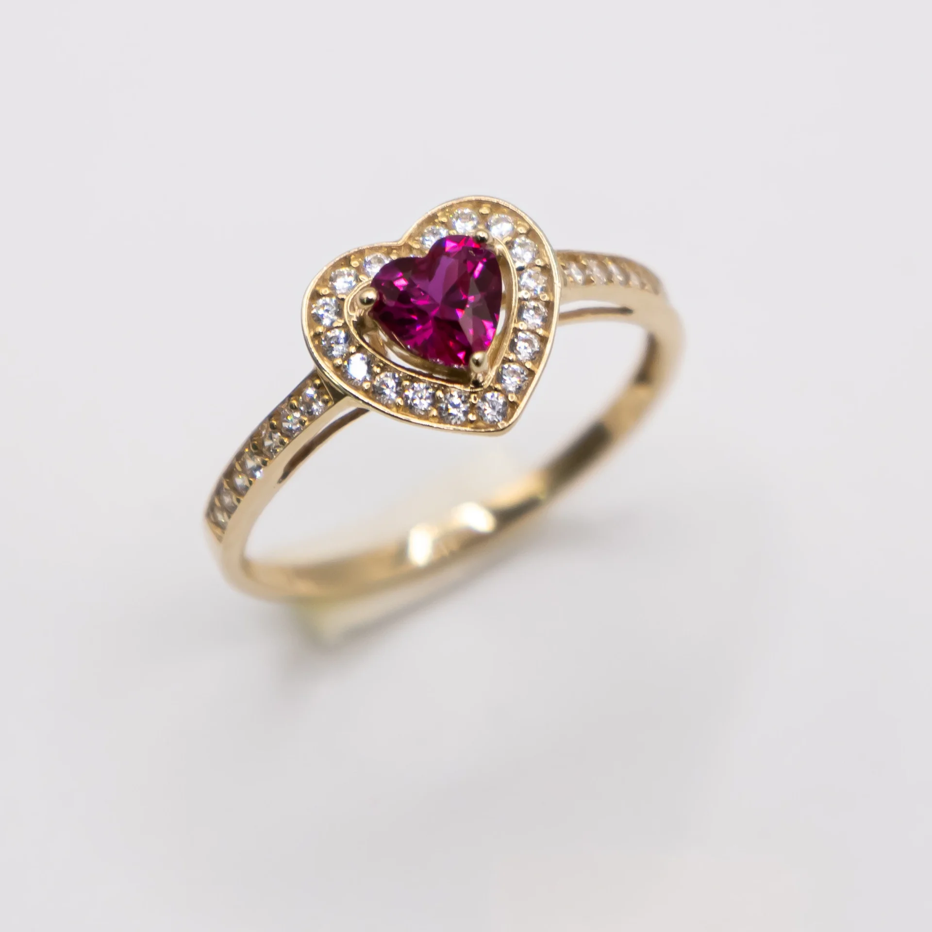 Anillo para Mujer,Corazón Rosa