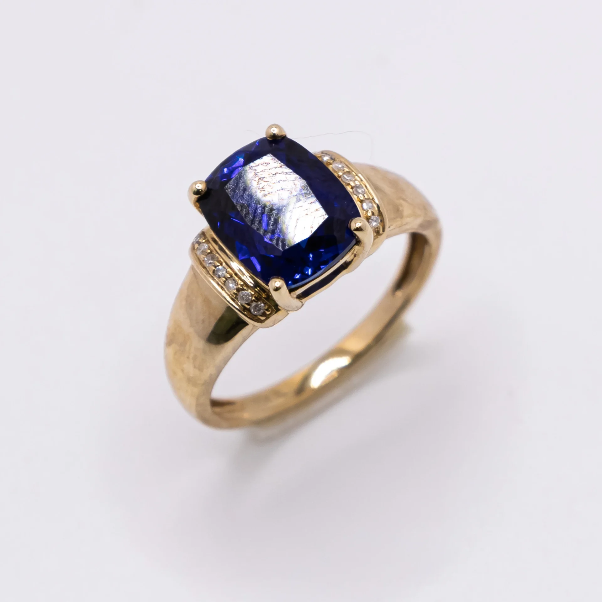 Anillo para Mujer,Color Zafiro 10k