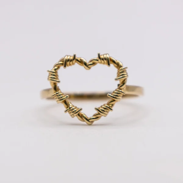 Anillo para Mujer, Diseño Corazón con Espinas - Imagen 2