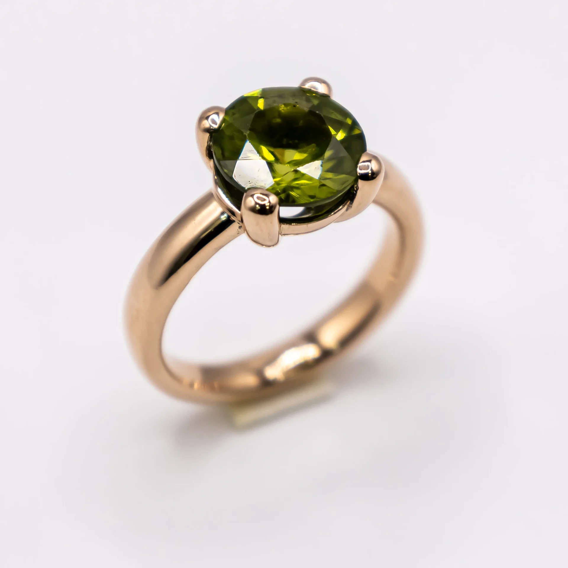 Anillo para Mujer,Corona de Peridoto
