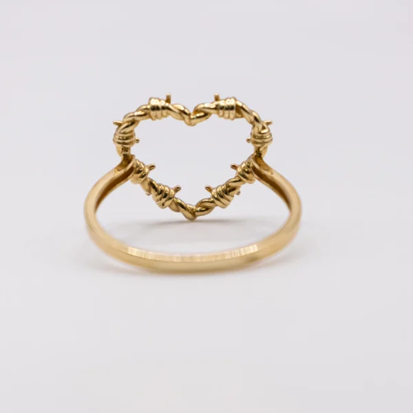 Anillo para Mujer, Diseño Corazón con Espinas - Imagen 3