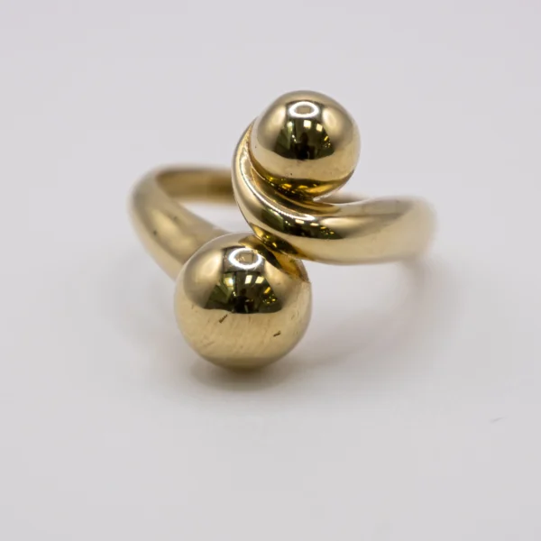 Anillo para Mujer, Con Dos Bolas - Imagen 2