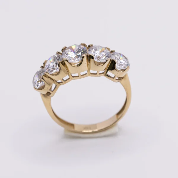 Juego Compromiso Mujer, Cinco Piedras - Imagen 6
