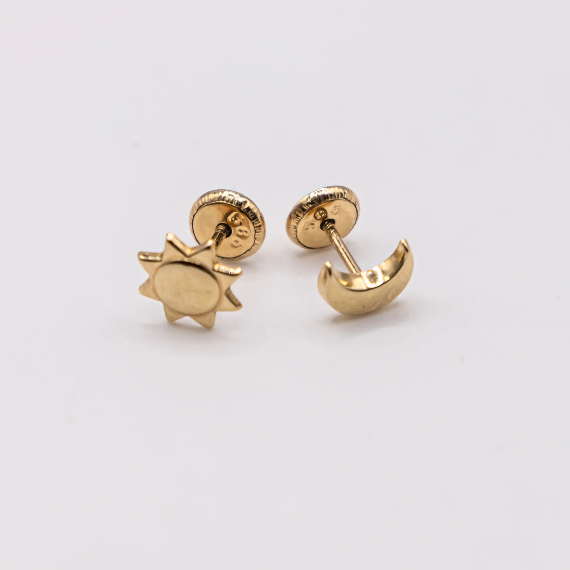 Aretes sol y  luna