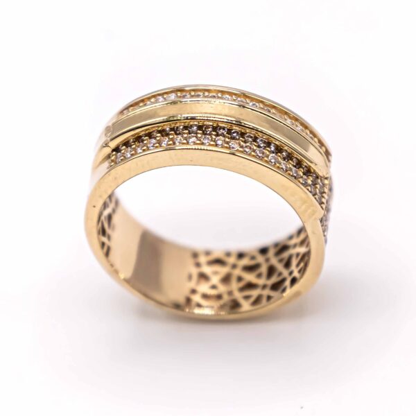 Anillo de Mujer Banda con Zirconias - Imagen 2