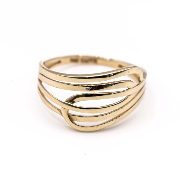 Anillo para Mujer Cintas Finas Entrelazadas - Imagen 2