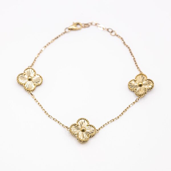 Pulso para Mujer, Estilo Van Cleef Doradas Grandes