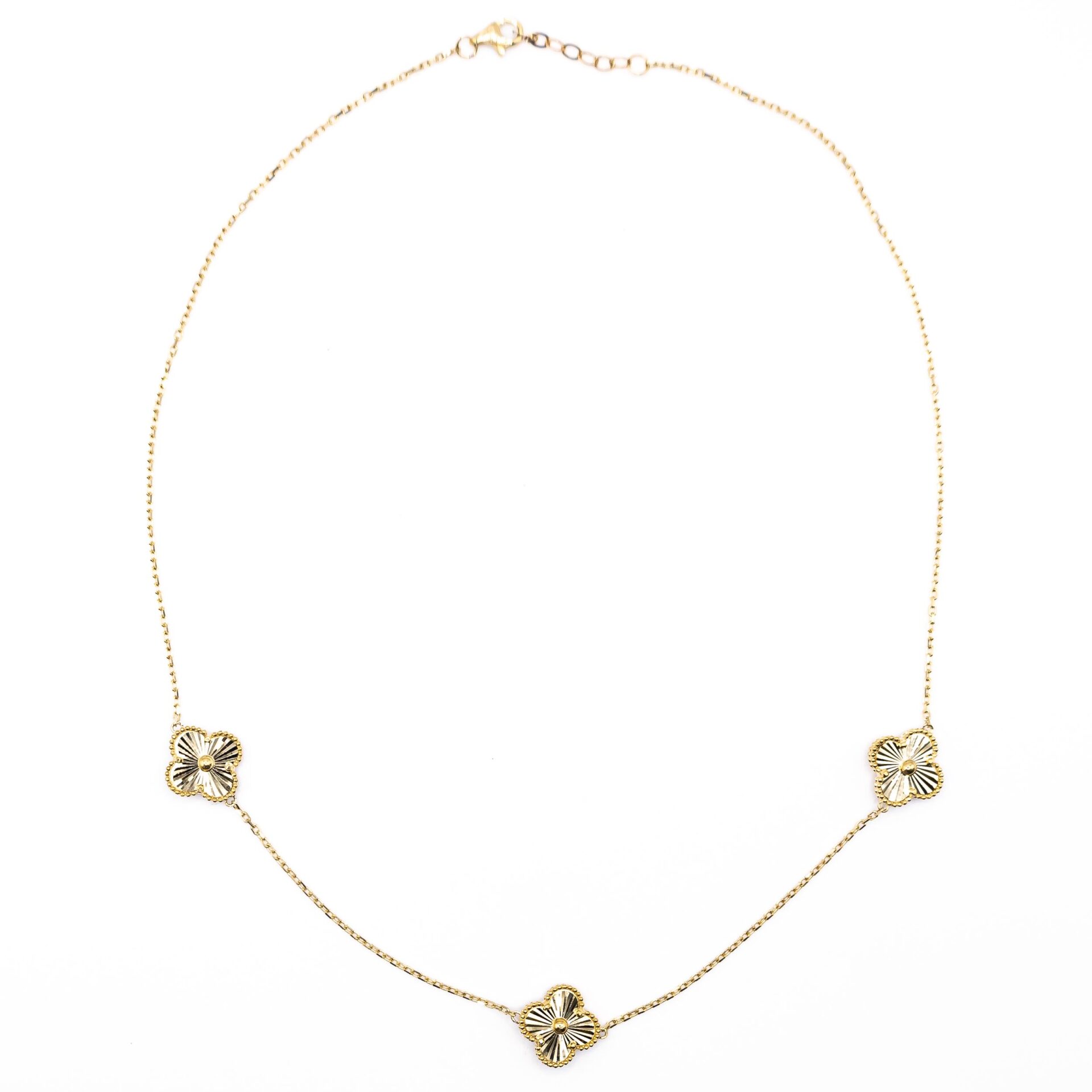 Cadena Estilo Van Cleef Doradas Grandes