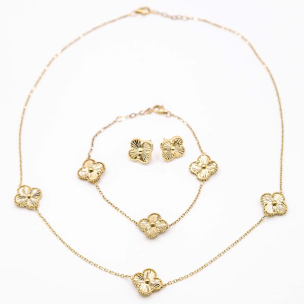 Conjunto Estilo Van Cleef de color Dorado