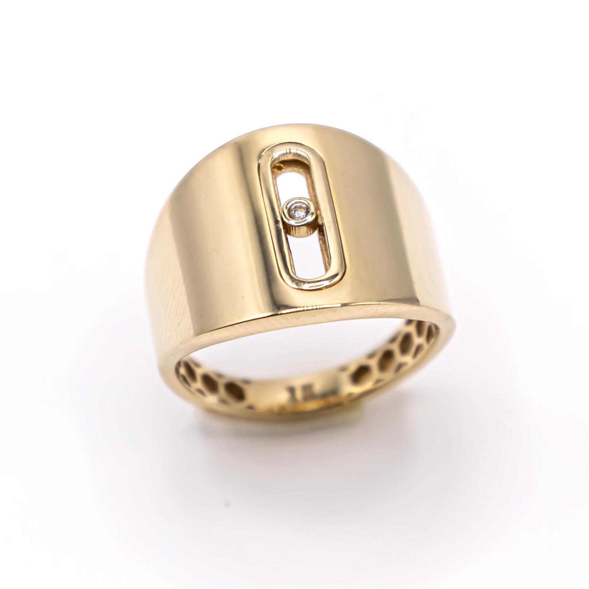 Anillo para Mujer Banda Ancha Zircornia al Centro