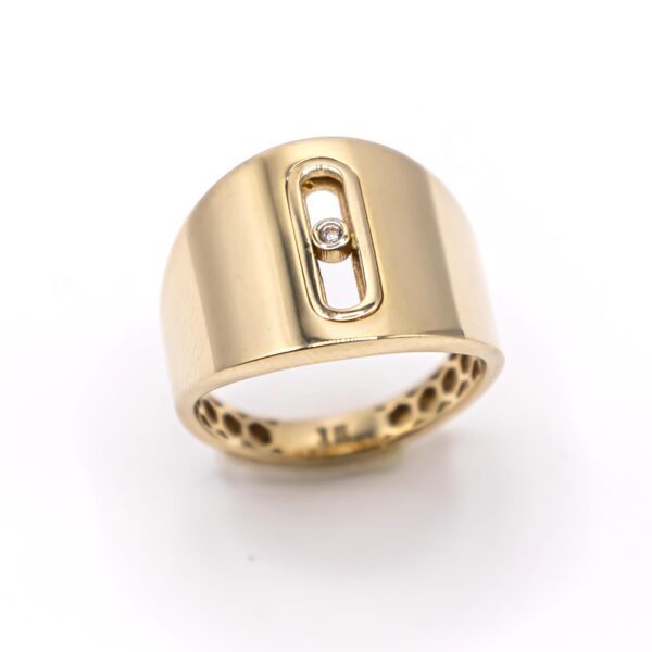 Anillo para Mujer Banda Ancha Zircornia al Centro