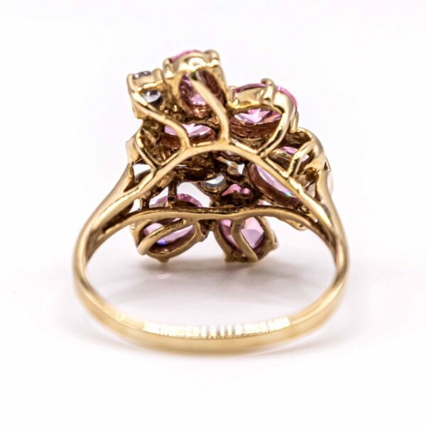 Anillo para Mujer  Ramo de Piedras Rosas - Imagen 3