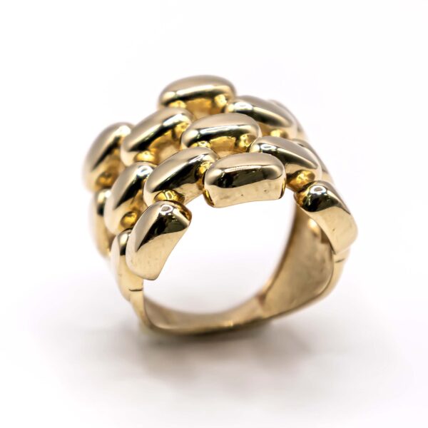 Anillo para Mujer Cuadrado con Ovalos - Imagen 2
