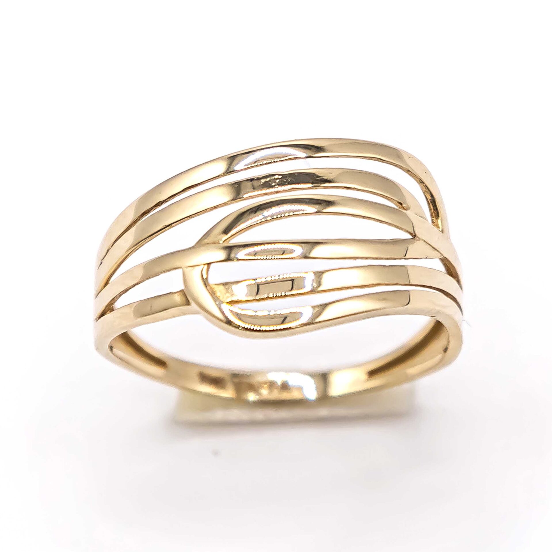 Anillo para Mujer Cintas Finas Entrelazadas