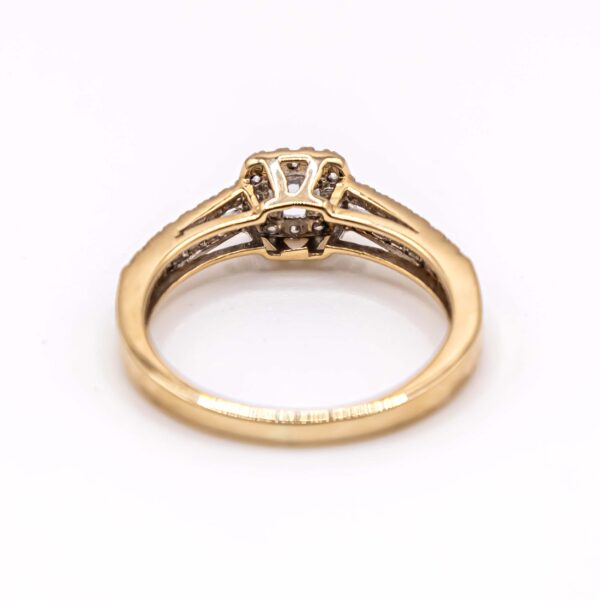 Anillo para Mujer Cuadrado y Lateral de Zirconia - Imagen 3