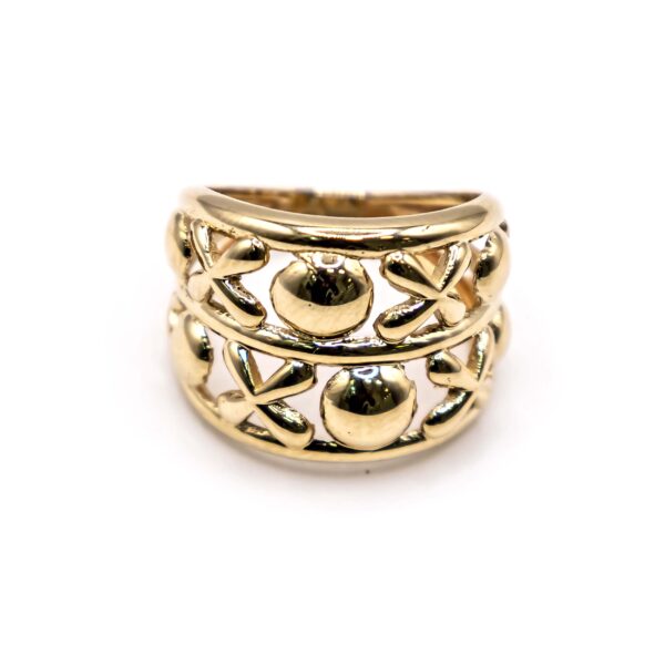 Anillo para Mujer con Circulos y Equis - Imagen 3
