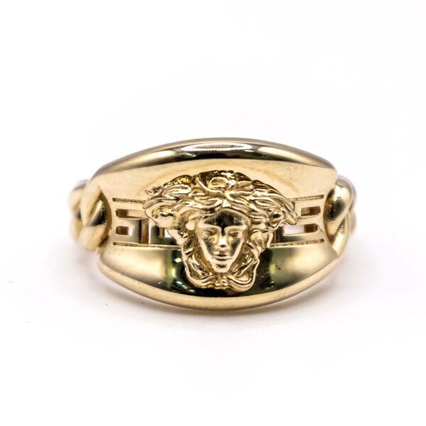 Anillo para Mujer Lateral de Cadena Estilo Versace