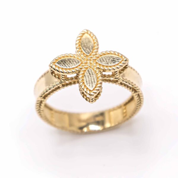 Anillo para Mujer Flor Cuatro Pétalos - Imagen 4