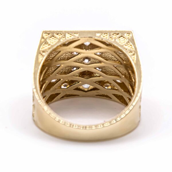 Anillo para Hombre Roseta Cuadrada - Imagen 4