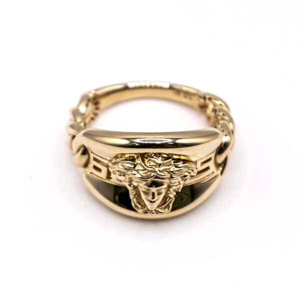 Anillo para Mujer Lateral de Cadena Estilo Versace - Imagen 4