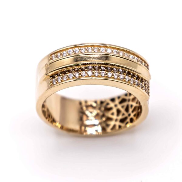 Anillo de Mujer Banda con Zirconias - Imagen 4