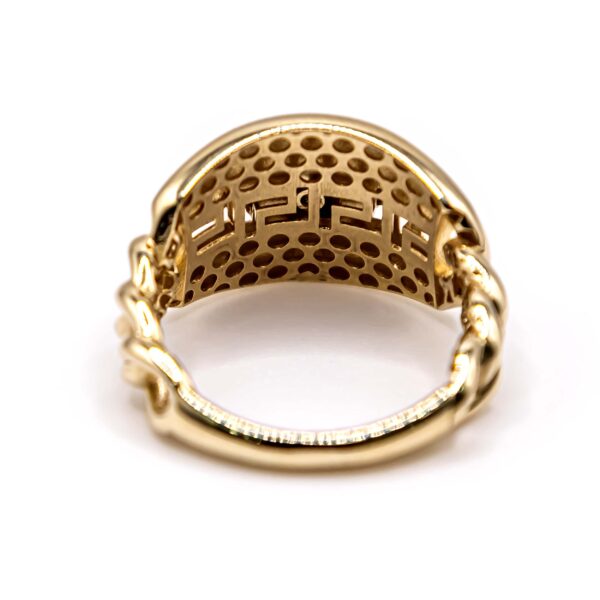 Anillo para Mujer Lateral de Cadena Estilo Versace - Imagen 5