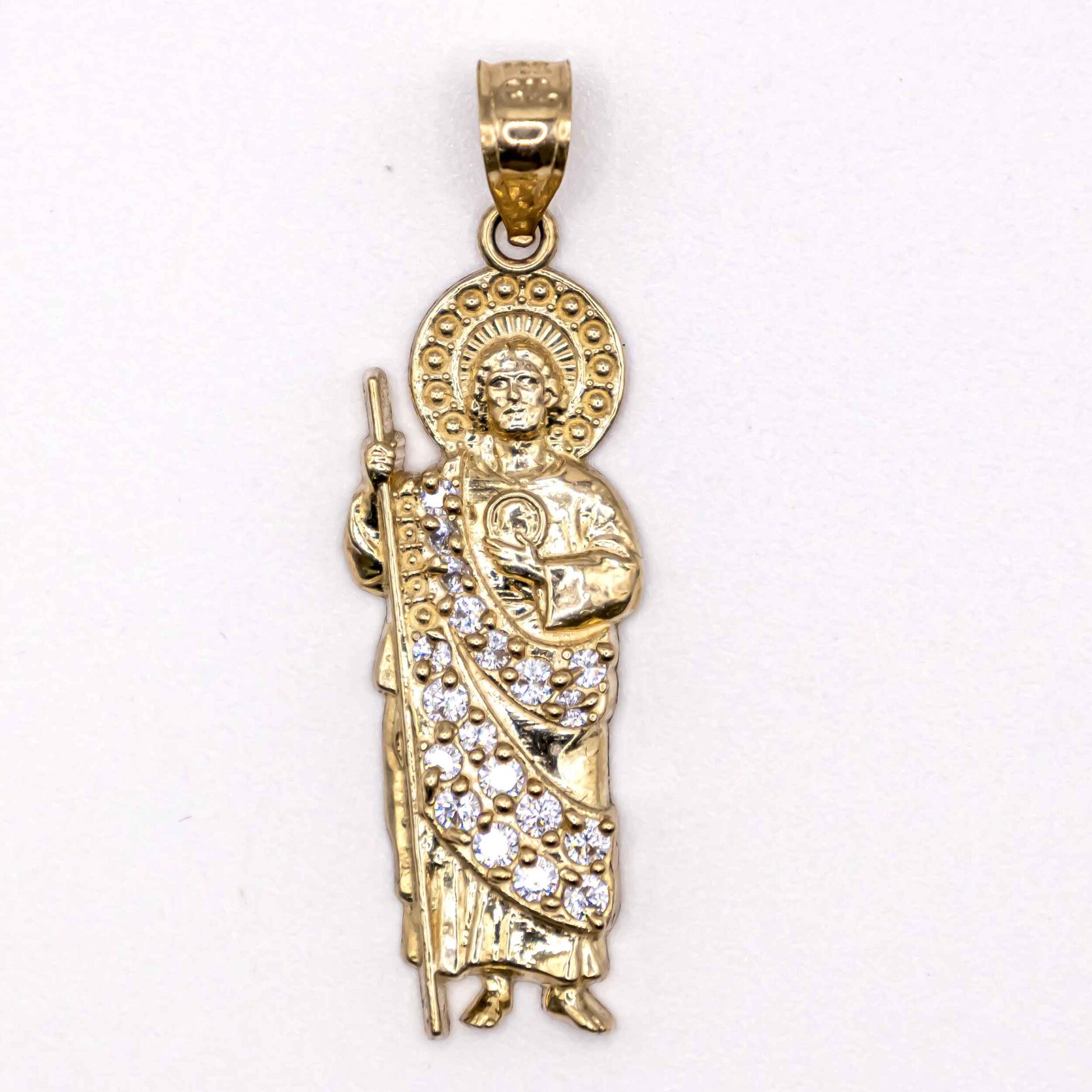 Dije San Judas Pequeño con Zirconia