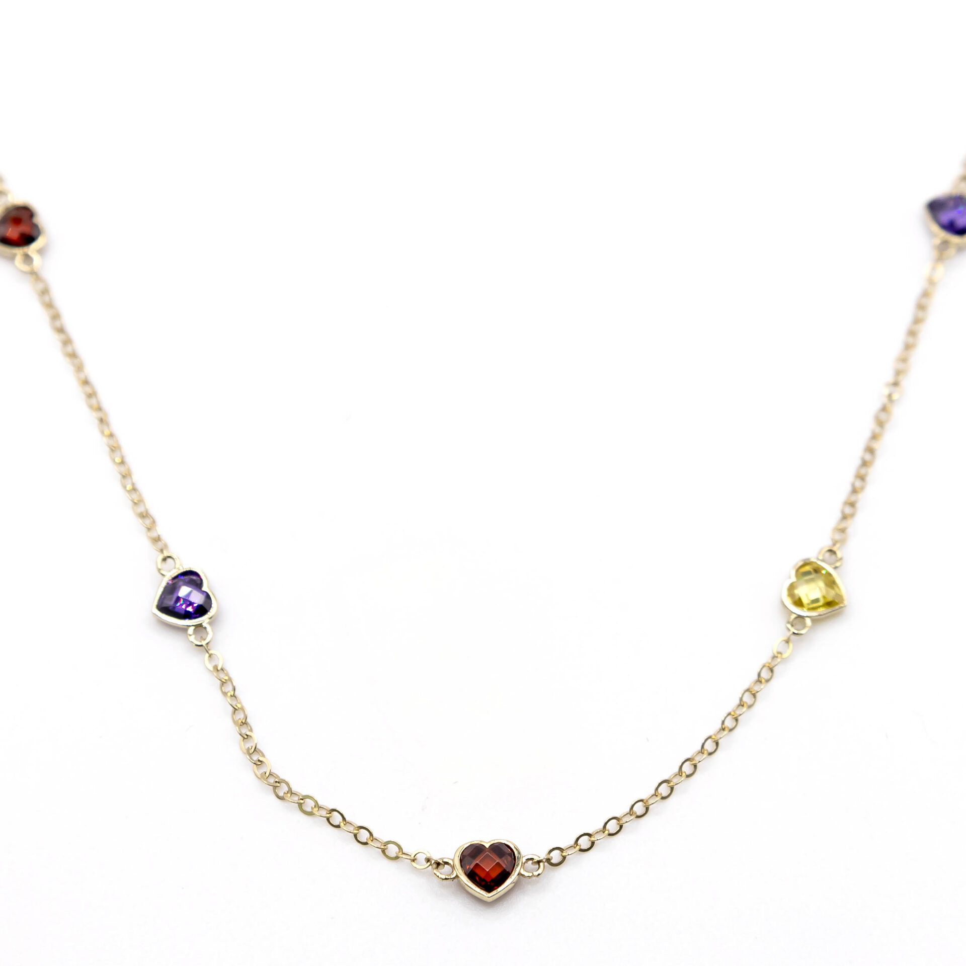 Cadena con Corazones de Varios Colores